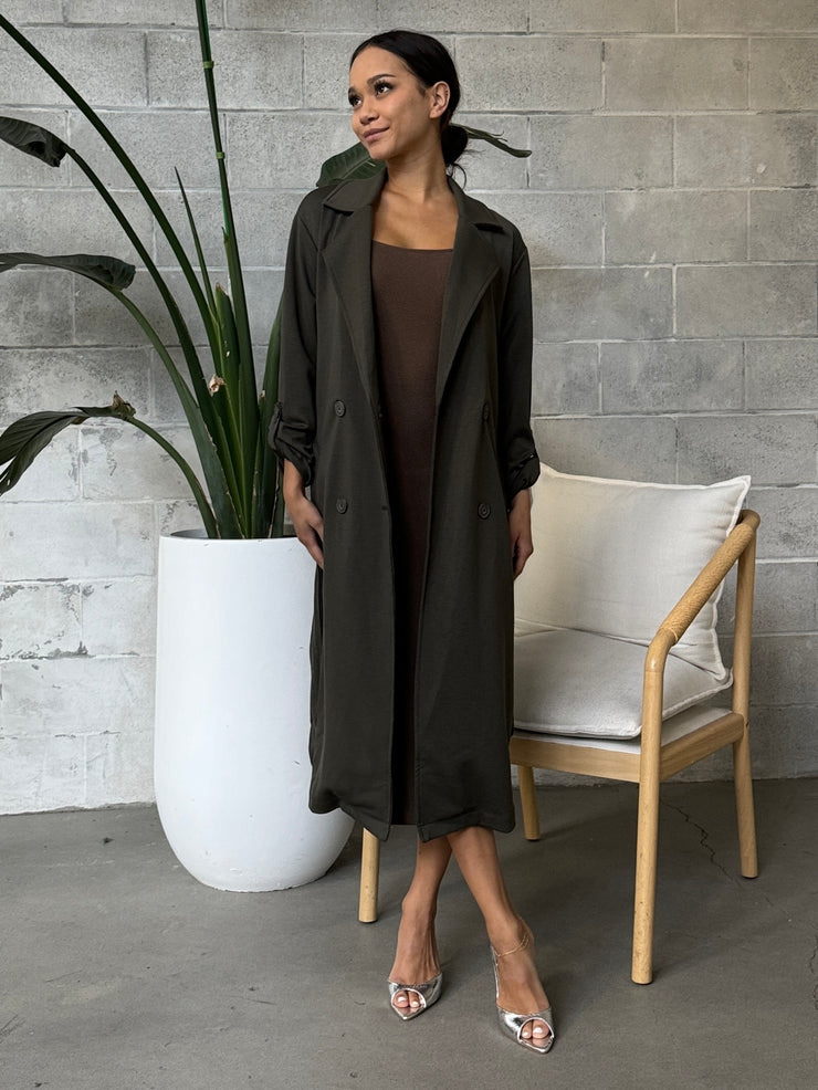 DEX Double Breasted Trench Coat