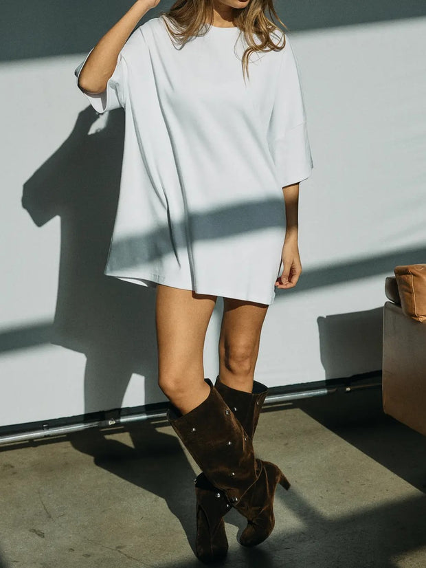 NOISY MAY Mocca Oversized T-shirt Dress
