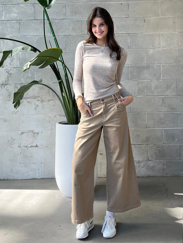 DEX High Waisted Twill Trouser