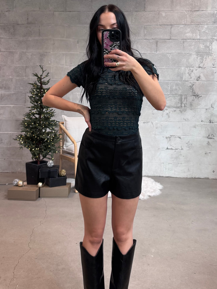 FREE PEOPLE Angelina Lace Tee