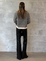 PIECES Jada Striped Knit Sweater