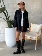 RD STYLE Sadina Button Up Denim Shirt Jacket