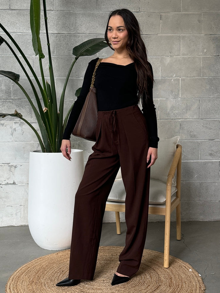 MADISON THE LABEL Wynter Pleated Trouser Pant