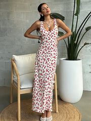 Z SUPPLY Hana La Rosa V-Neck Floral Maxi Dress