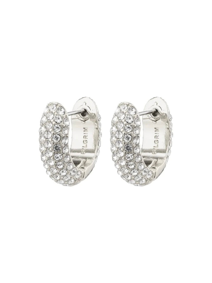 PILGRIM Lona Crystal Hoop Earrings