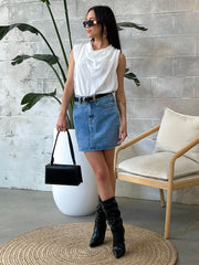 KUWALLA Mini Denim Skirt