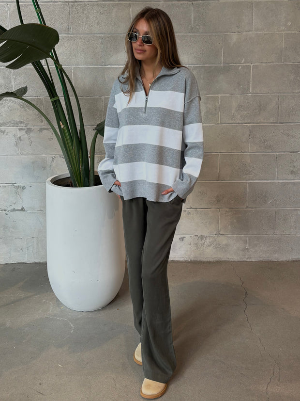 GENTLE FAWN Idris Half Zip Polo Sweater