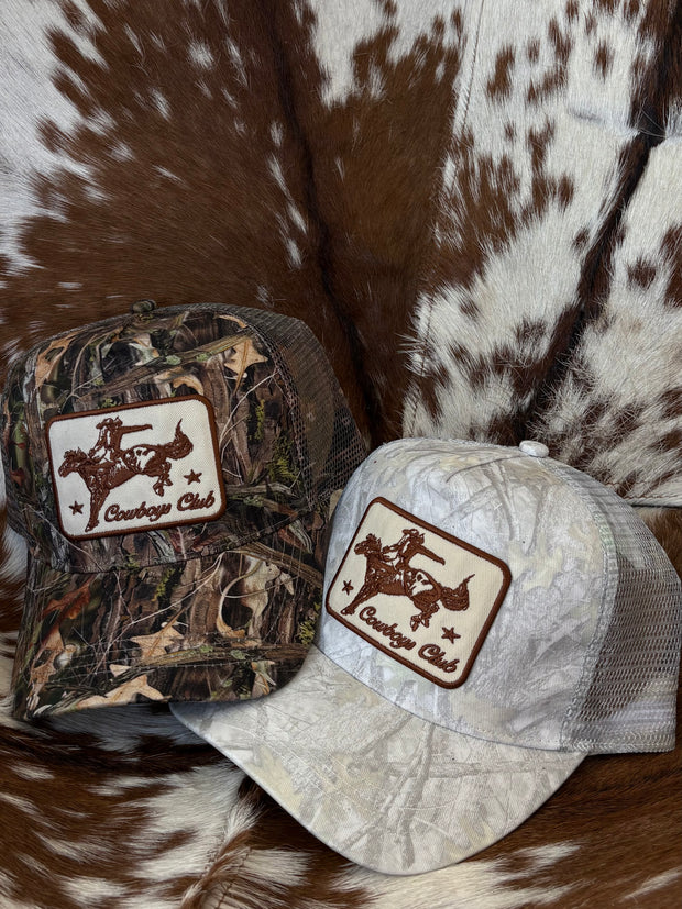 27 Cowboys Club Camo Trucker Hat