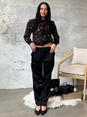 DEX Satin Straight Leg Pant