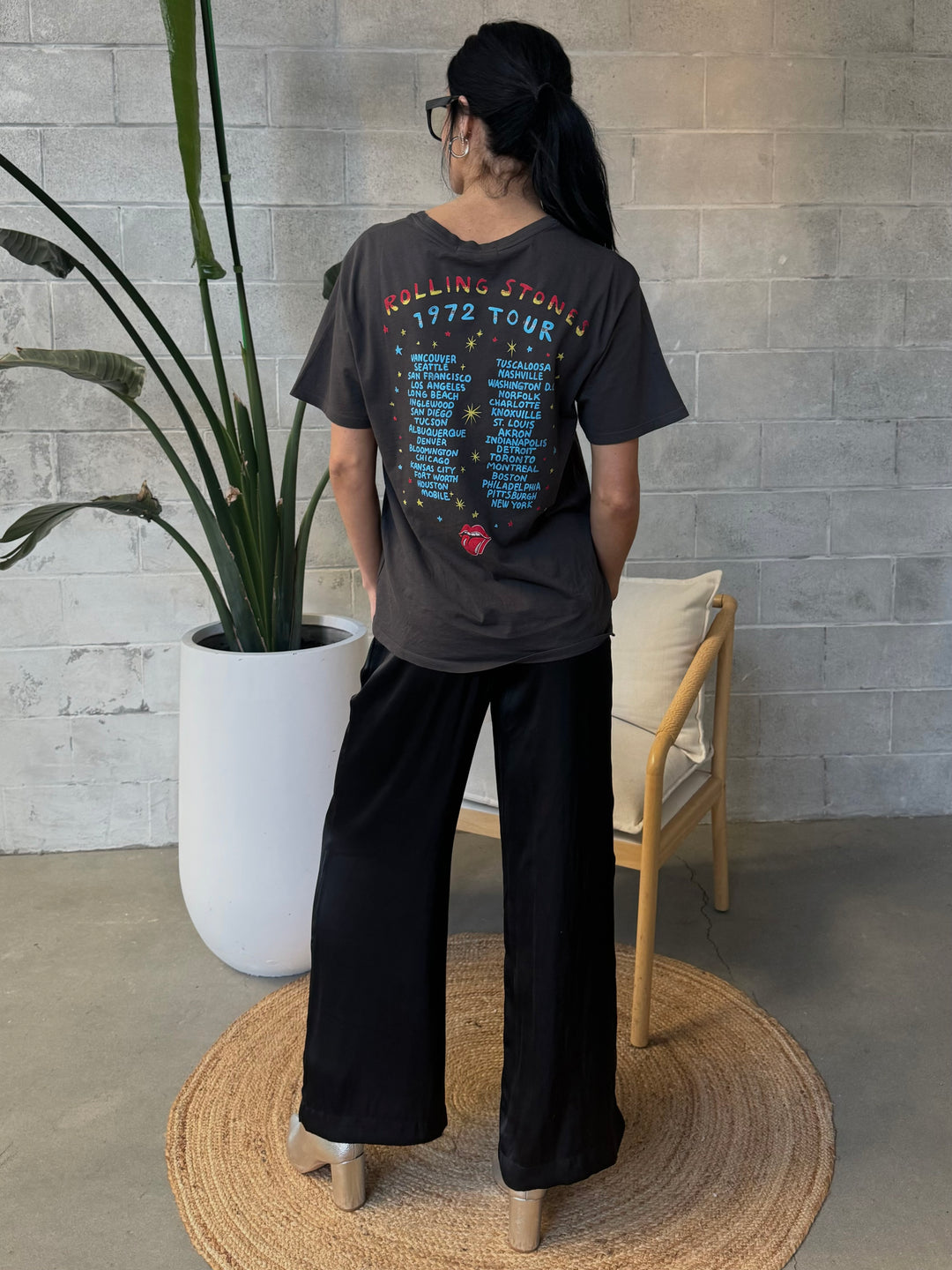 DAYDREAMER Rolling Stones 1972 Tour Boyfriend Tee – 27 Boutique