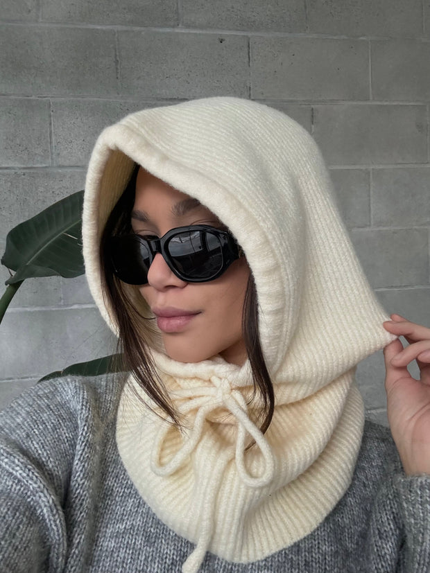 PIECES Knit Hood Balaclava