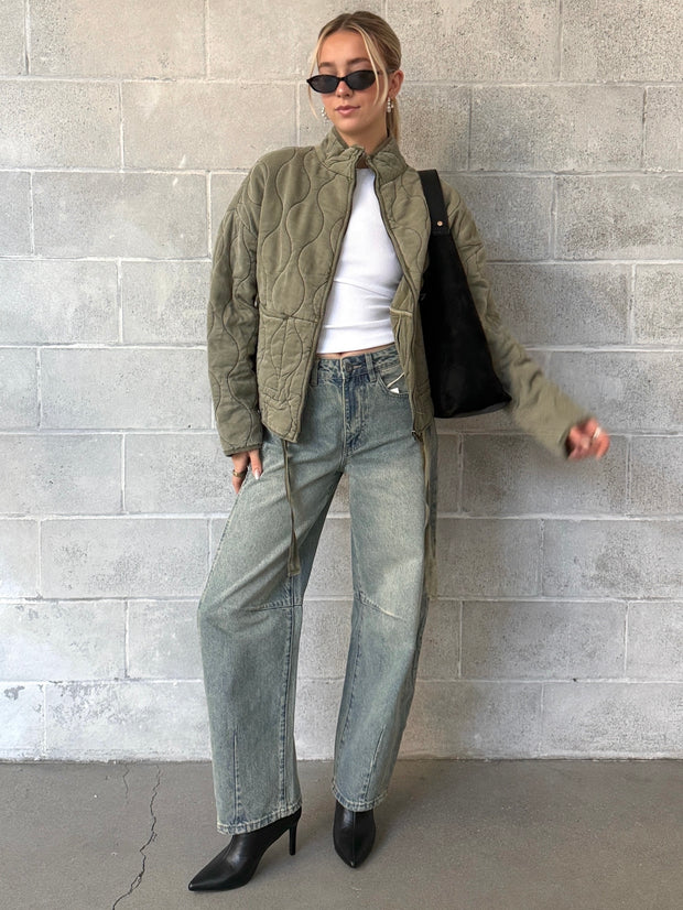 KUWALLA Jacqueline Barrel Leg Jean