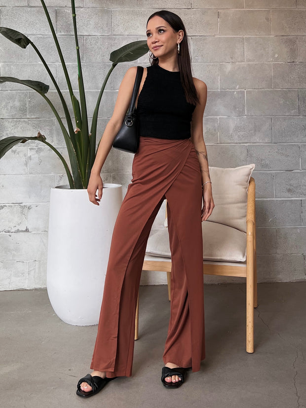 LOST IN LUNAR Leone Wrap Tie Pant