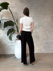 BLACK TAPE Crystal Cable Knit Sweater Top