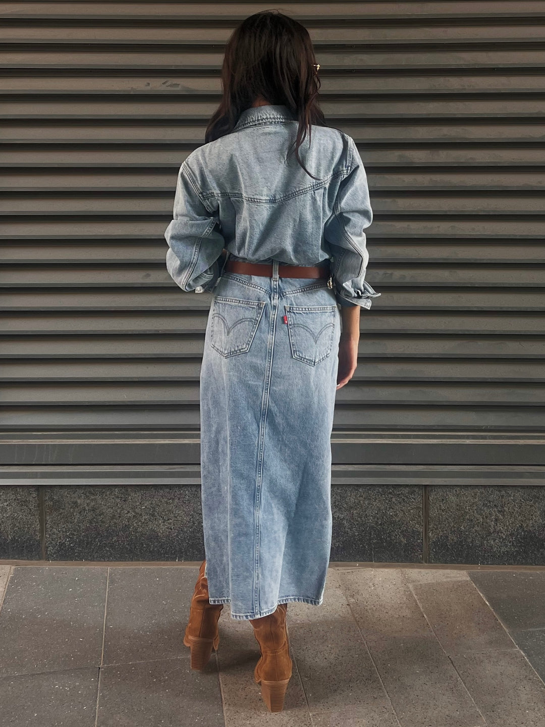 levis denim dress uk Levi's denim bustier midi dress in black