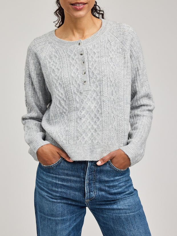 GENTLE FAWN Aspen Cable Knit Button Front Sweater