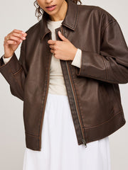 GENTLE FAWN Audrey Faux Leather Jacket