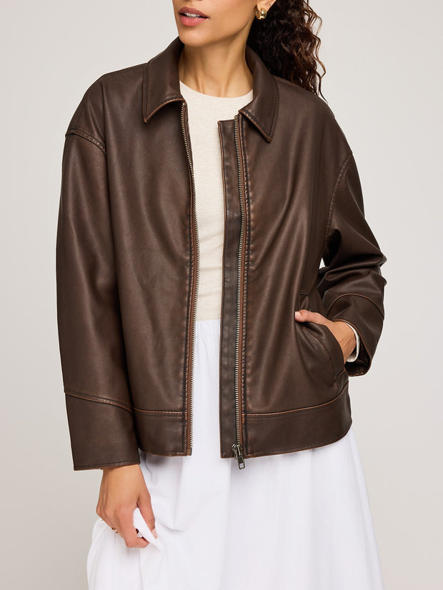 GENTLE FAWN Audrey Faux Leather Jacket