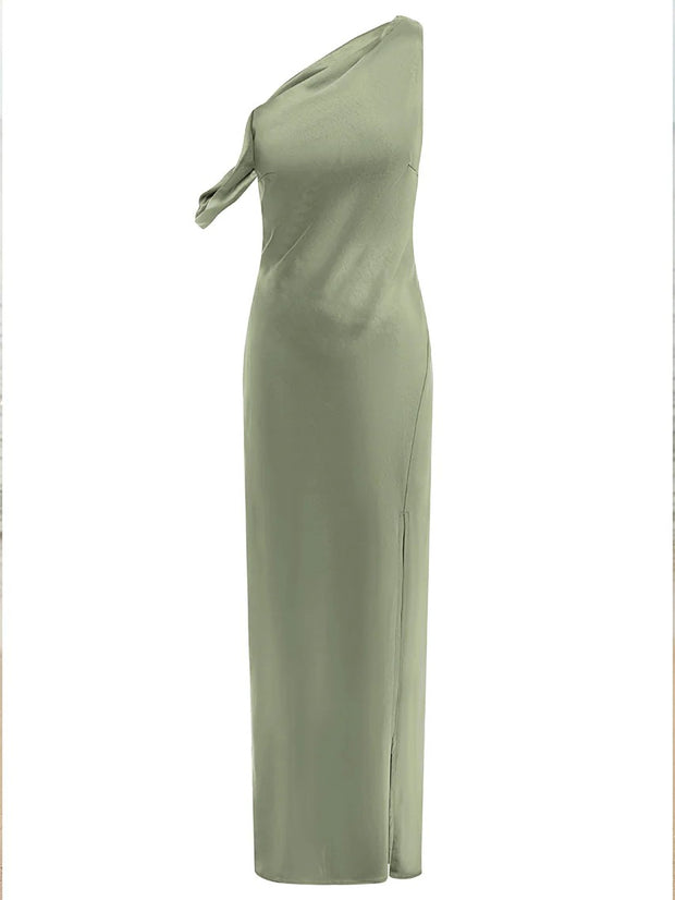 RUNAWAY THE LABEL Gia One-Shoulder Maxi Dress