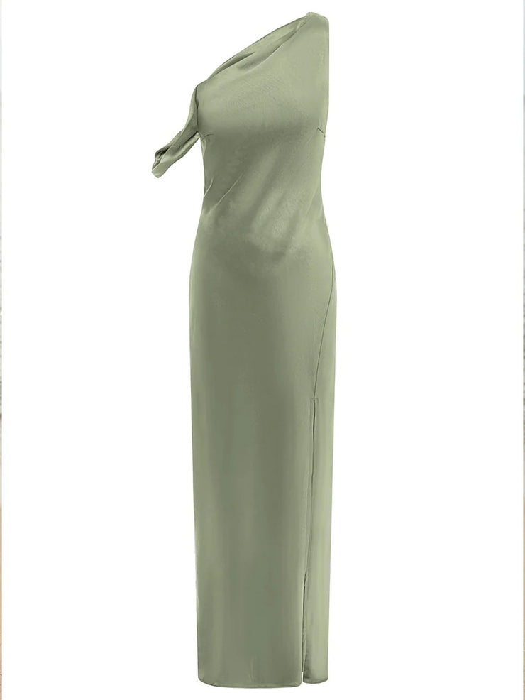 RUNAWAY THE LABEL Gia One-Shoulder Maxi Dress