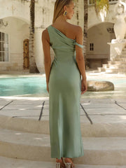 RUNAWAY THE LABEL Gia One-Shoulder Maxi Dress