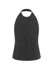 RUNAWAY THE LABEL Heather Backless Top