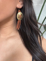 CINDER & SAGE Jolene Bolo Fringe Earrings