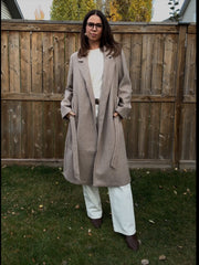 BLACK TAPE Belted Long Coat