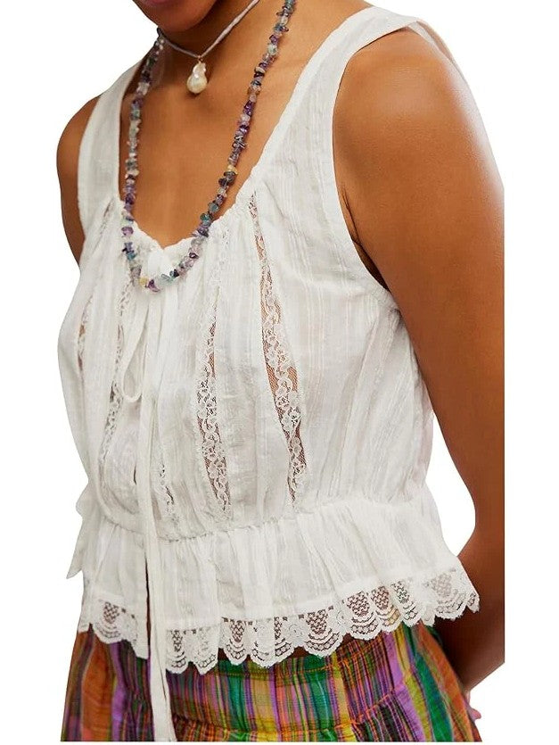 FREE PEOPLE Alana Lace Tank