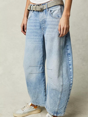 27 Mid Rise Barrel Jeans