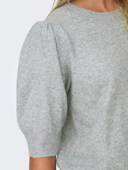 ONLY Rica Half-Sleeve Knit Crewneck Pullover Sweater