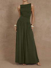 RUNAWAY THE LABEL Nalla Ruched Maxi Dress