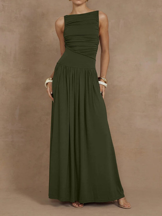 RUNAWAY THE LABEL Nalla Ruched Maxi Dress
