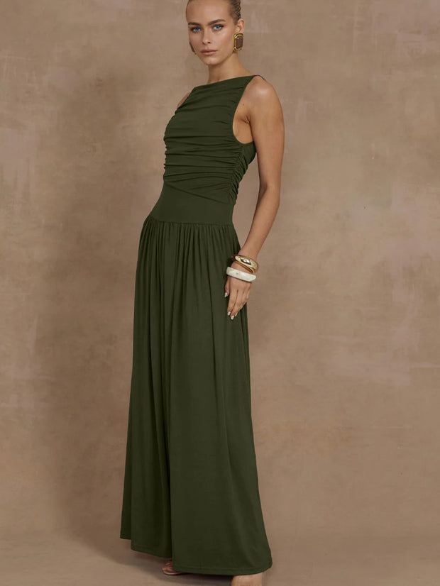 RUNAWAY THE LABEL Nalla Ruched Maxi Dress