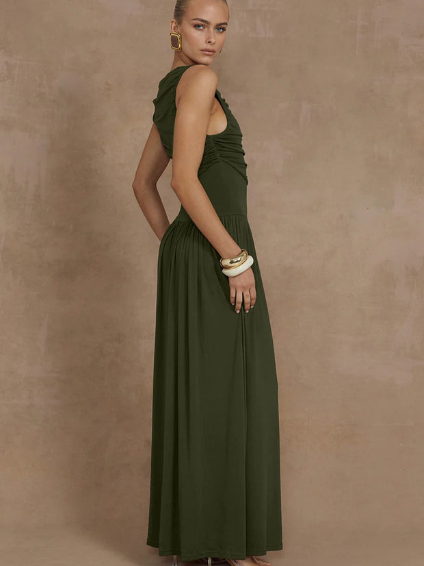 RUNAWAY THE LABEL Nalla Ruched Maxi Dress