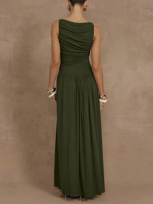 RUNAWAY THE LABEL Nalla Ruched Maxi Dress