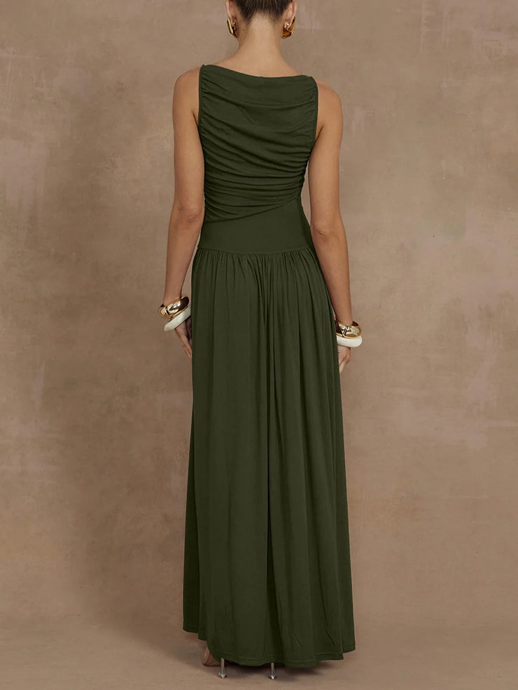 RUNAWAY THE LABEL Nalla Ruched Maxi Dress