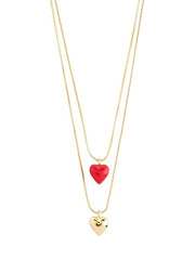 PILGRIM Maeve 2-in-1 Heart Necklace Set