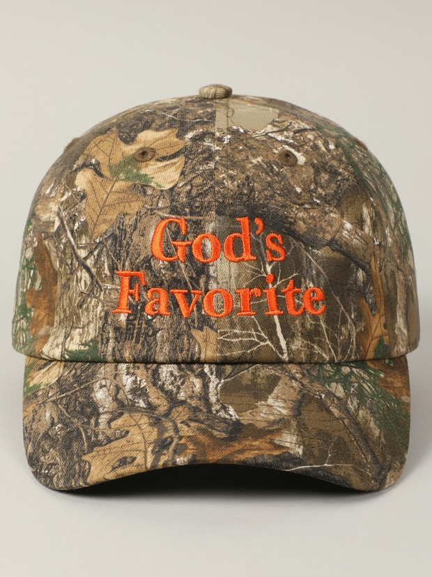 27 'God's Favorite' Camo Baseball Cap