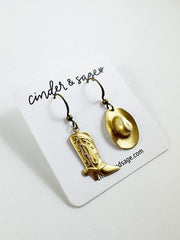 CINDER & SAGE Large Western Charm Earrings