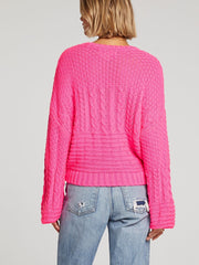 SALTWATER LUXE Ronnie Cable Knit Sweater