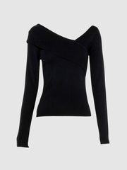 MADISON THE LABEL Petra Asymmetrical Knit Top