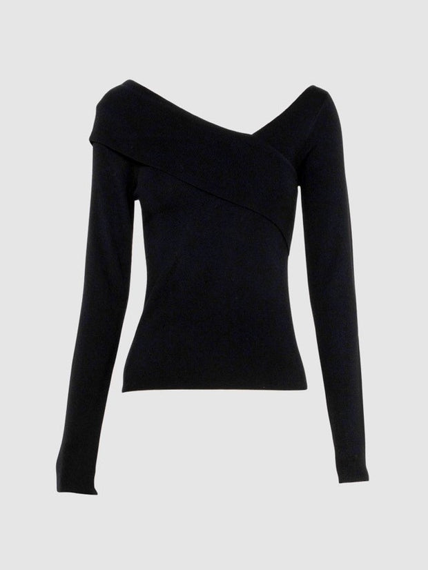 MADISON THE LABEL Petra Asymmetrical Knit Top