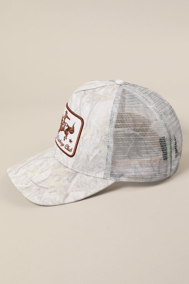 27 Cowboys Club Camo Trucker Hat