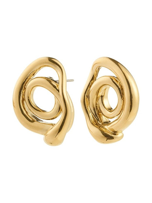 PILGRIM Unfold Spiral Earrings