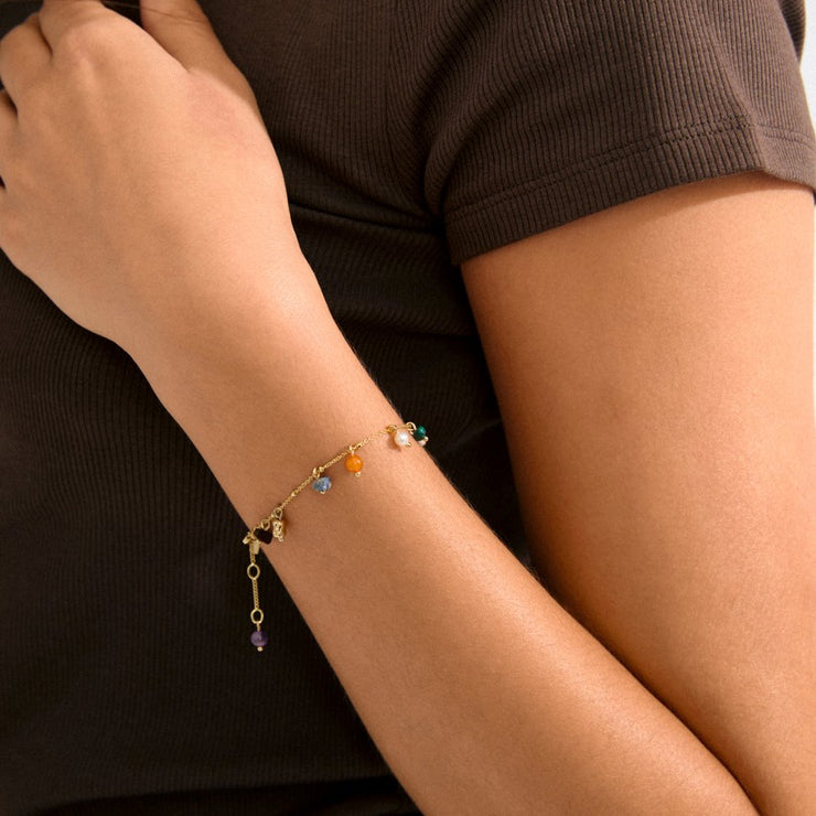 PILGRIM Between Stone Charm Bracelet