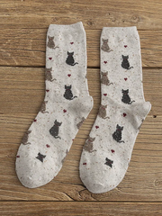 27 Cat Wool Socks