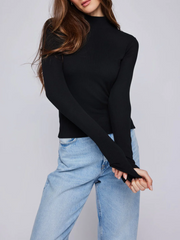 GENTLE FAWN Wren Long Sleeve Mockneck Top