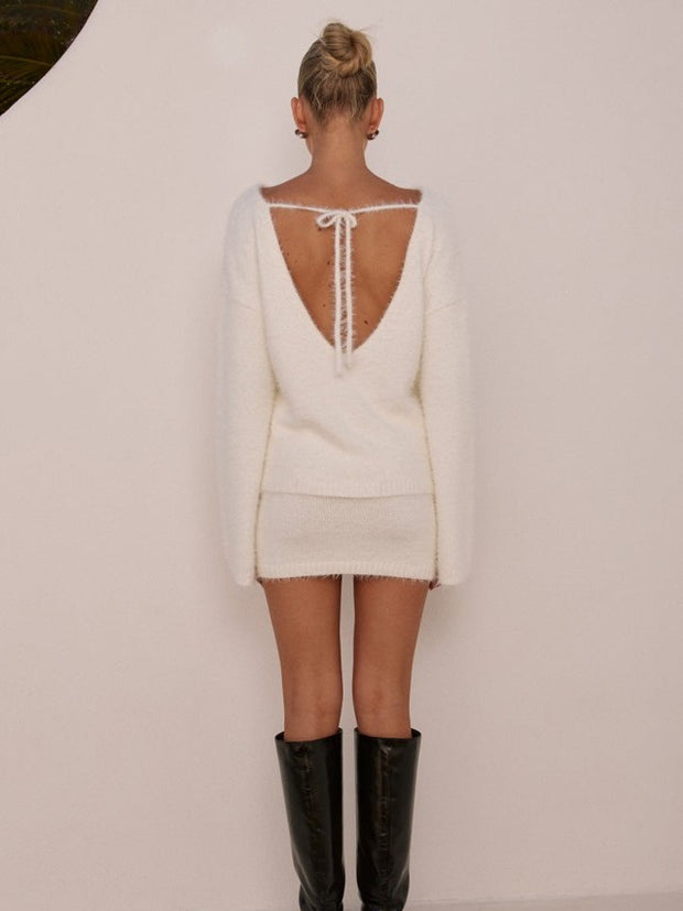 RUNAWAY THE LABEL Mikayla Long Sleeve Knit Sweater