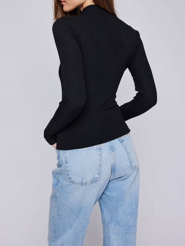 GENTLE FAWN Wren Long Sleeve Mockneck Top